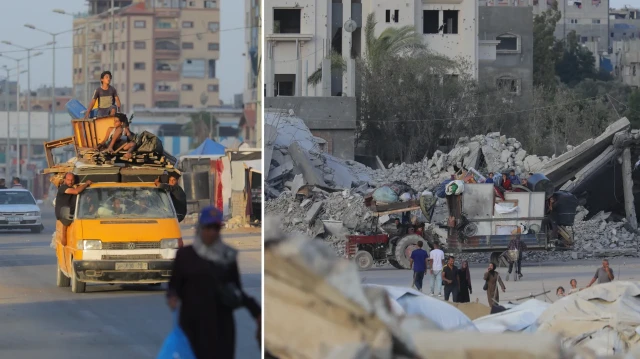 israil saldirilari nedeniyle bureyc kampina goc eden filistinliler c7kxavfR