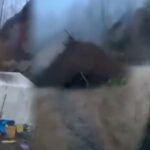 Giresun’da Heyelan Panik Yaratıyor! İşçiler Son Anda Kurtuldu